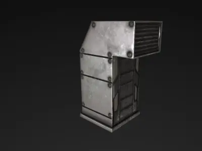 Vent Prop Low-poly 3D model