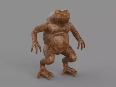 Ogama Yokai Low-poly 3D model