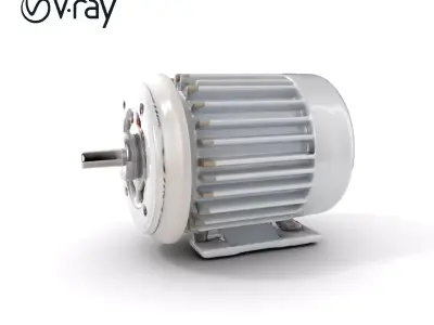 Electric Motor Model Pack  Detailed and Versatile Low-poly 3D model
