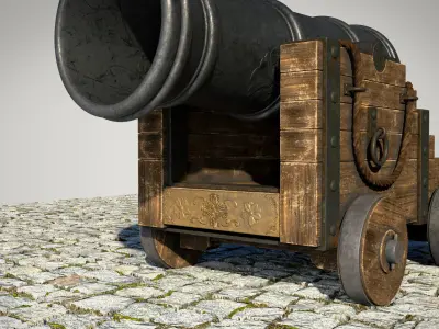 3D Cannon 3D model purchase