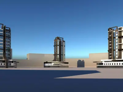 Residential Building 3D model