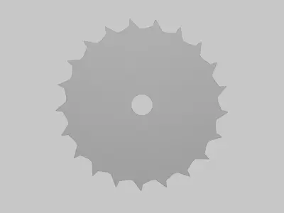 Circular Saw Blade - Geometry Only No Textures No Materials 3D model
