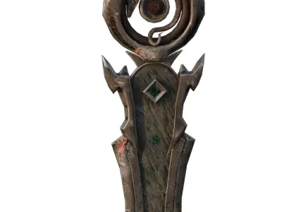 Legendary Fantasy Sword Low-poly 3D model