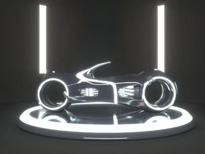 tron motorcycle 3D model