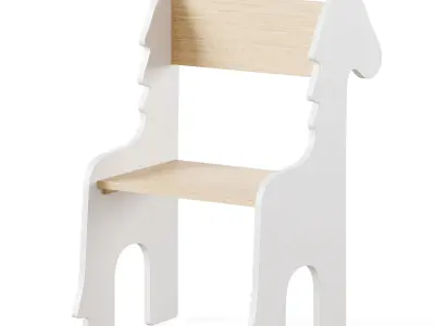 Table and Children Animal Chairs by THE HOME DECO FACTORY 3D model