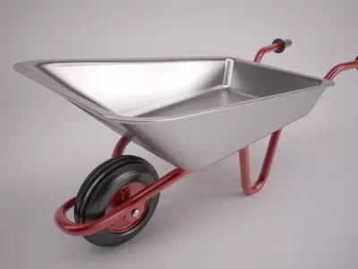 Wheel Barrow 3D model purchase