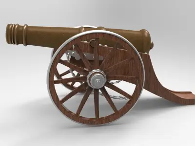 cannon 3D model