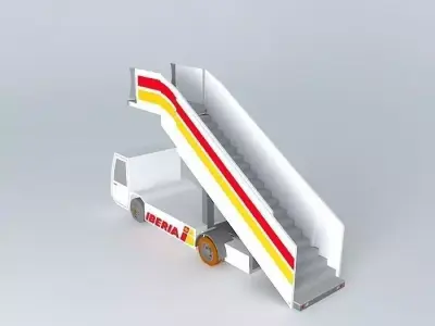 Iberia Airlines Airstairs Free 3D model by 2001kraft