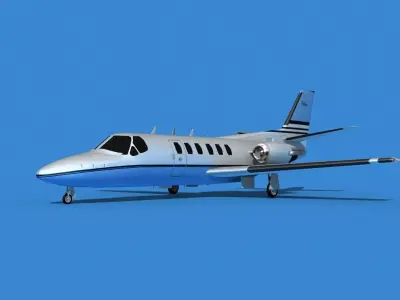 Cessna Citation 550 II Bravo V02 3D model