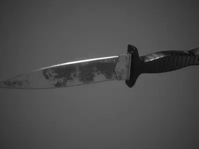 Knife - LowPoly Low-poly 3D model