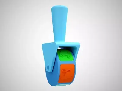 Animal Roller Stamp 3D print model