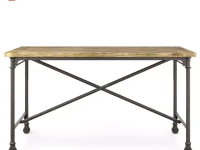 Restoration Hardware Flatiron Desk 3D model