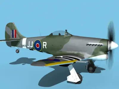 Hawker Hawker Tempest MK1 V11 3D model