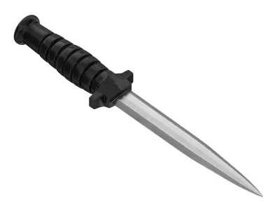battle knife v9 3D model