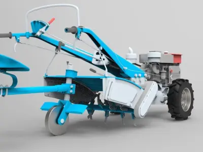 3D Design Model of Garden Tractor 3D model