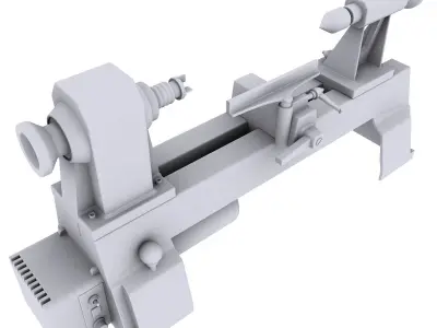 Variable Speed Mini Lathe 3D model