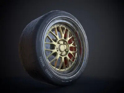 Sticker Bomb rim  Low-poly 3D model