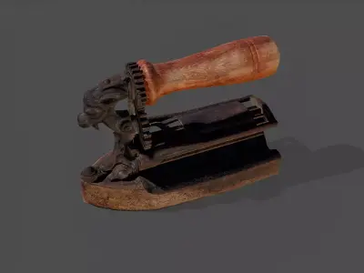 Antique Iron V02 - Low Poly Low-poly 3D model