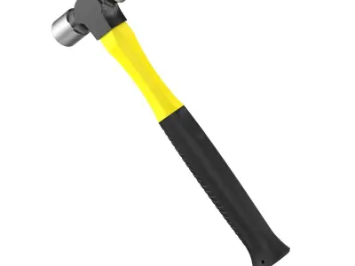 Graphite Ball Pein Hammer 3D model