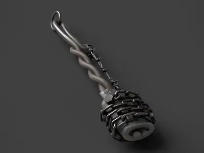 Modifiable Strike Weapon 04 Low-poly 3D model