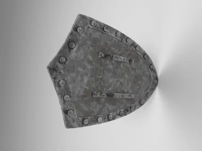 Medieval shield 1 Free low-poly 3D model