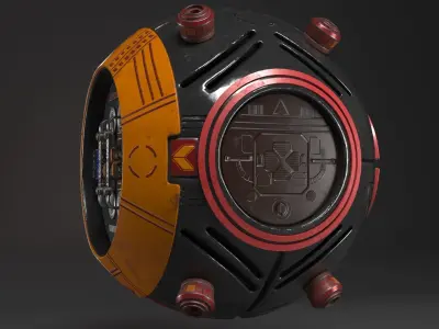 Sci-fi drone 3D model by MCH