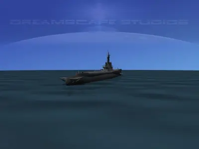 Balao Class Submarine USS Capitaine SS303 3D model
