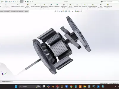 dc motor 3D model purchase
