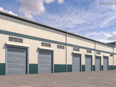 Large Commercial Facility UralSpetsTrans 3D model