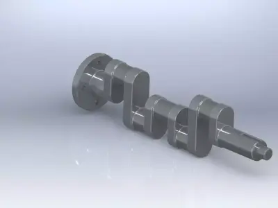 crankshaft 1 camshaft Free 3D model