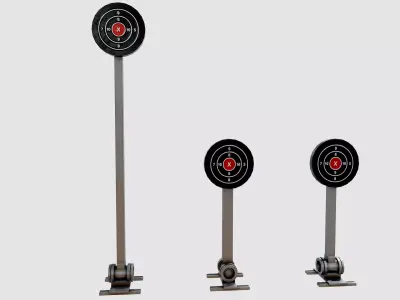 Shooting target Low-poly 3D model buy