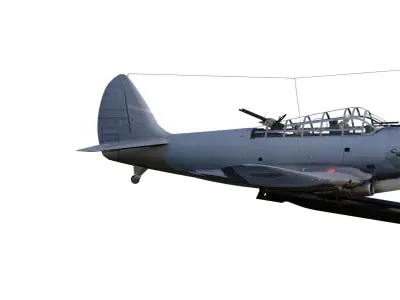 Douglas SBD Dauntless 3D model purchase