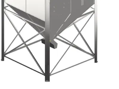 Mini rectangular Silo 3D model