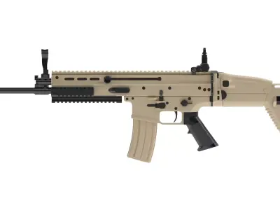 FN SCAR Free low-poly 3D model