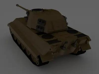 Panzer Tiger II Heinkel 3D model