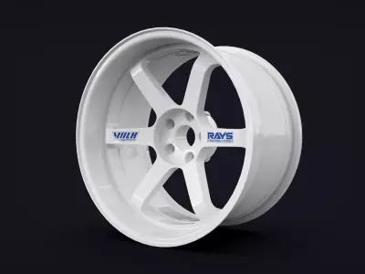 Volk Rays TE37SL  3D model