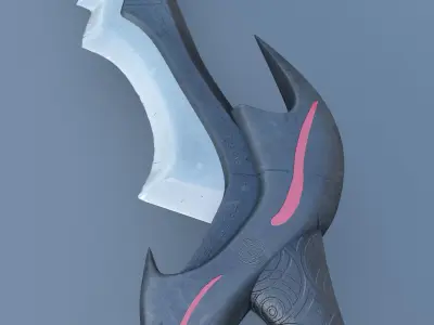 Dagger pair of swords Low-poly 3D model