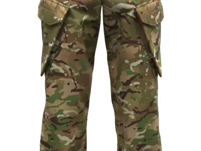 UK MTP PCS CU Combat Pants - Marvelous Designer 3D model