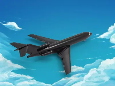 Boeing 727 3D print model purchase