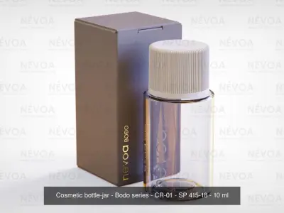 Cosmetic bottle-jar - Bodo series - CR-01 and CR-02 - 10 ml 3D Model Pack