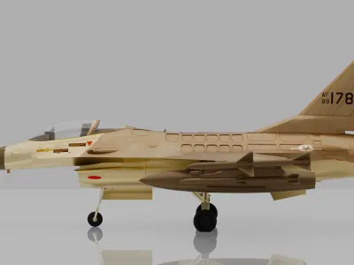 Falcon Fighter Jet 178 - Premium edition Low-poly 3D model