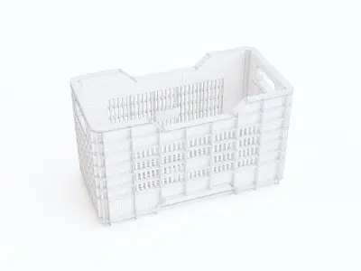 Plastic crate 22 3D model