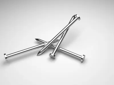 Steel Nails 3D model purchase