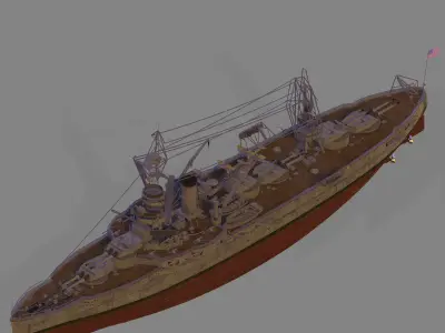 USS Wyoming 3D model
