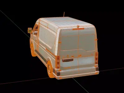 Renault Master Panel Van 3D model