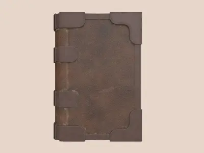 Simple Fantasy Stylized Book Low-poly 3D model