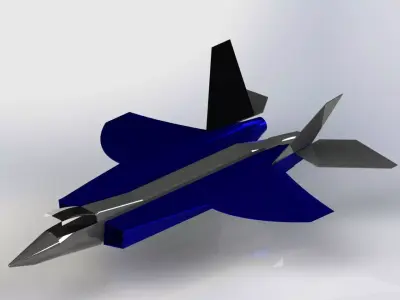 Model airplane design trying 3D model