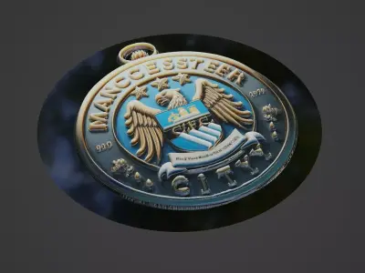 Shakhtar donetsk Football Medallion 3D print model