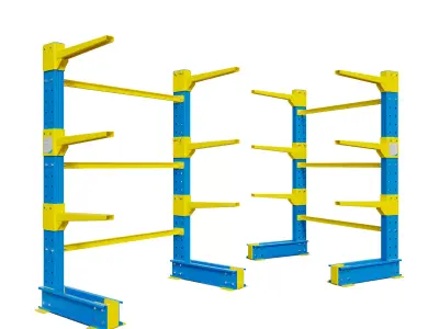 Storage shelves 3D model