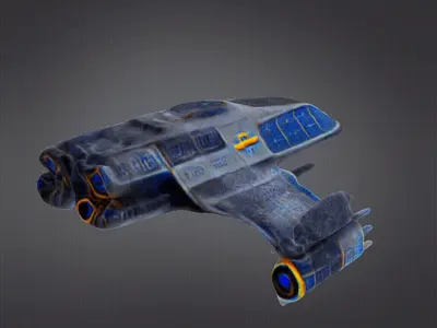 Space ship 3D print model
